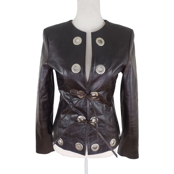 Catriel Cueros Argentinos Jackets & Blazers - Catriel Cueros Argentinos Grommet Leather Jacket S